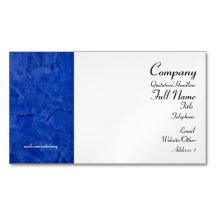 Tarjetas de visita magnéticas azules toscanas