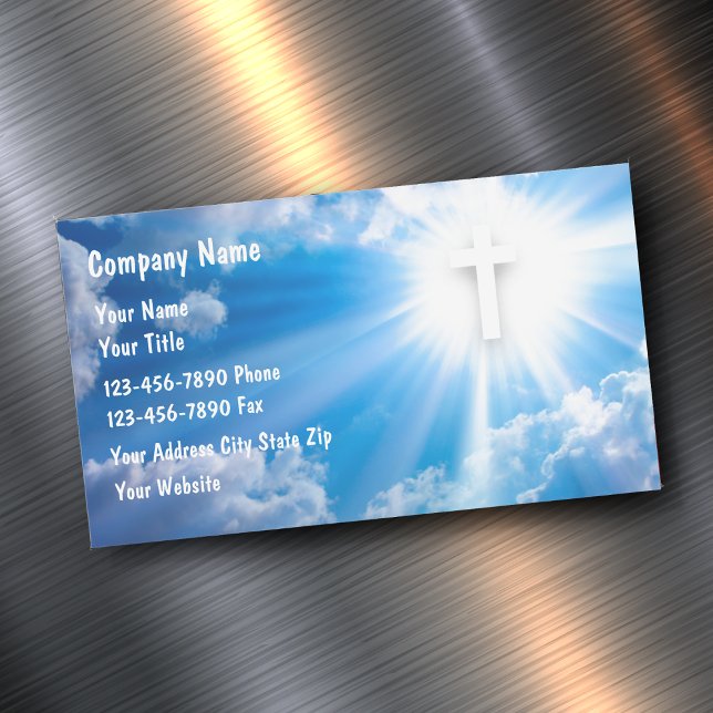 Tarjetas de visita magnéticas cristianas (Subido por el creador)