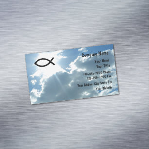 Tarjetas de visita magnéticas cristianas