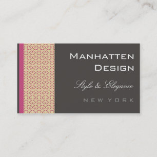 tarjetas de visita > Mahattan [almizcle rosado]