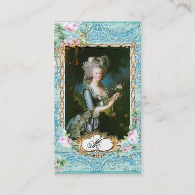 Tarjetas de visita Marie Antoinette (Anverso)