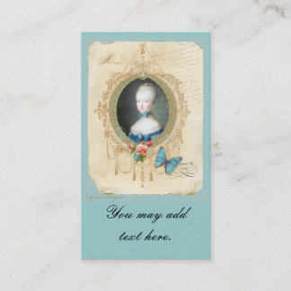Tarjetas de visita Marie Antoinette