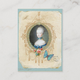 Tarjetas de visita Marie Antoinette