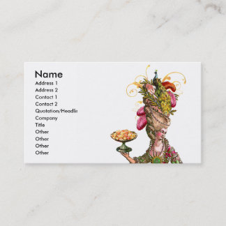 Tarjetas de visita Marie Antoinette & Peacock Past