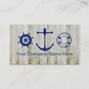Tarjetas de visita marinas del canotaje