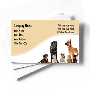 Tarjetas de visita mascota
