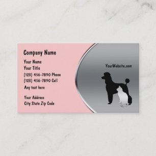 Tarjetas de visita mascota Grooming