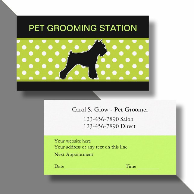 Tarjetas de visita mascota Grooming (Subido por el creador)
