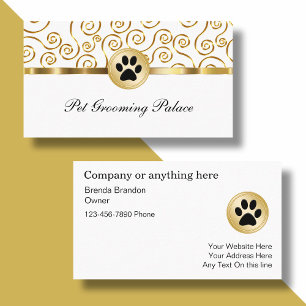Tarjetas de visita Mascota Grooming
