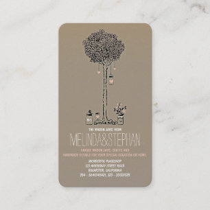 Tarjetas de visita Mason Jars