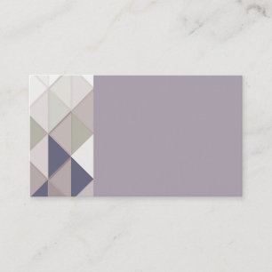 Tarjetas de visita Mauve Geométricas para diamante