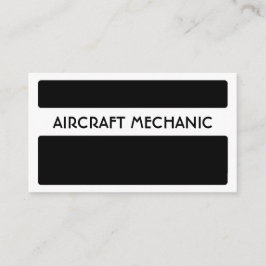 Tarjetas de visita mecánicas de aviones blancos ne