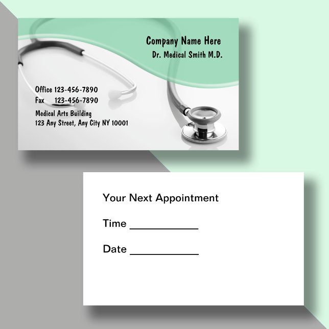 Tarjetas de visita médica (Subido por el creador)