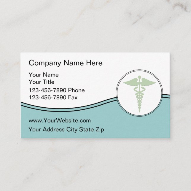 Tarjetas de visita médica (Anverso)