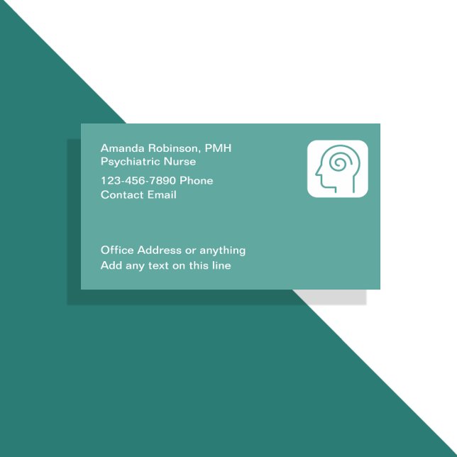 Tarjetas de visita médica para enfermeras psiquiát (Subido por el creador)