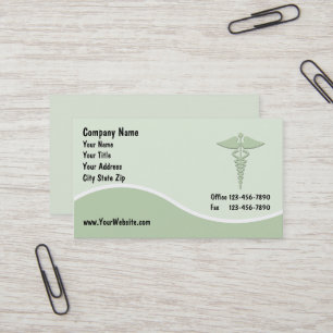 Tarjetas de visita médicas