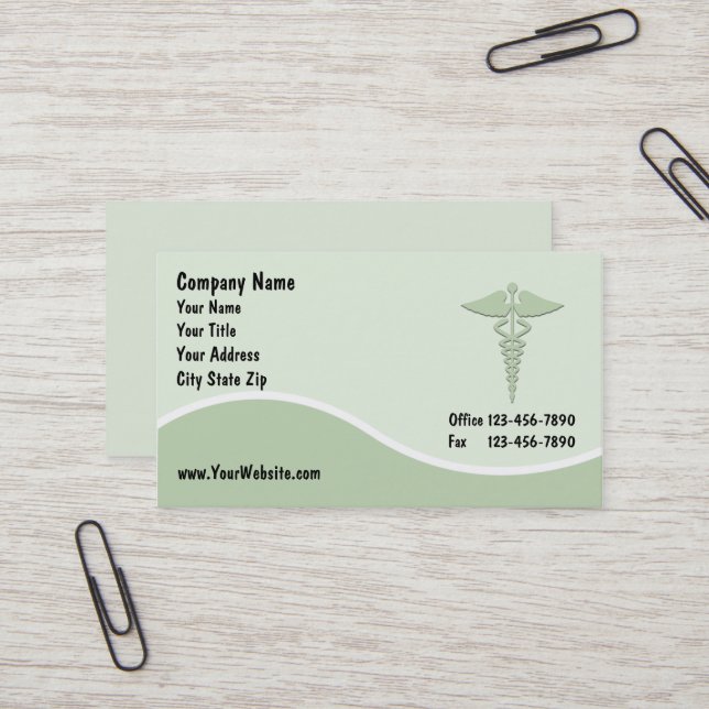 Tarjetas de visita médicas (Anverso/Reverso In Situ)