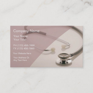 Tarjetas de visita médicas
