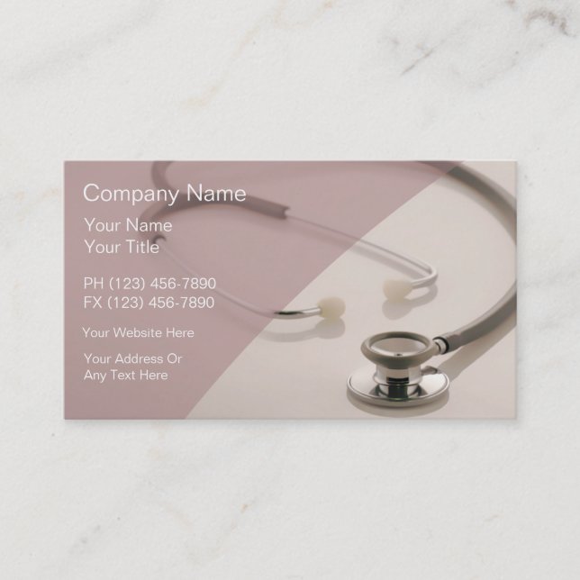 Tarjetas de visita médicas (Anverso)
