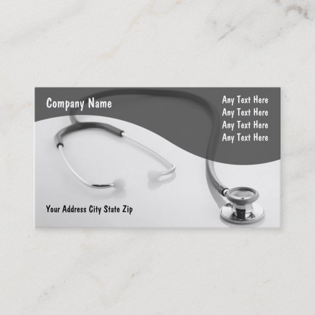 Tarjetas de visita médicas (Anverso)