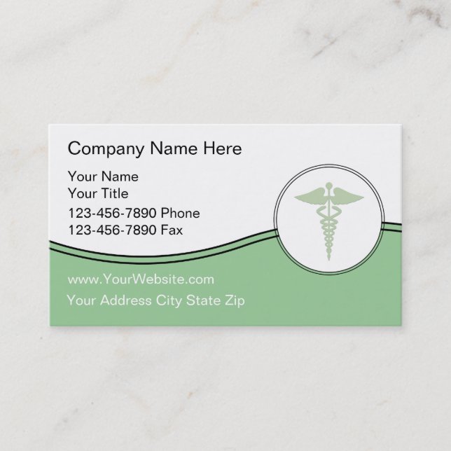 Tarjetas de visita médicas (Anverso)