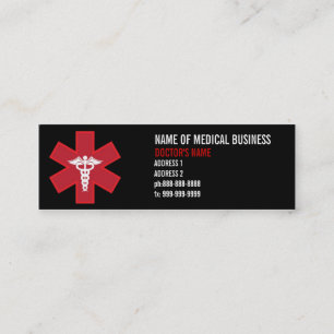 Tarjetas de visita médicas