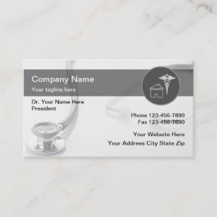 Tarjetas de visita médicas caseras