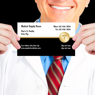 Tarjetas de visita médicas con clase