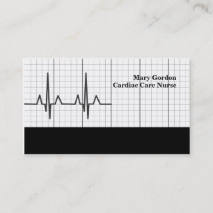 Tarjetas de visita médicas de la enfermera