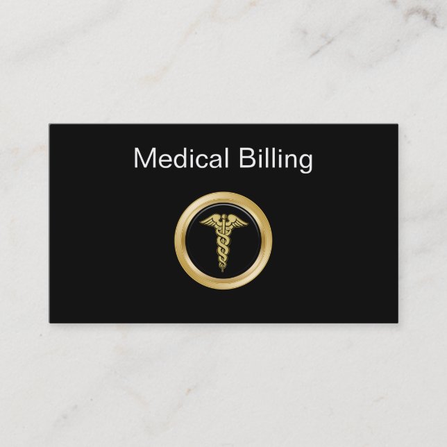 Tarjetas de visita médicas de la facturación (Anverso)