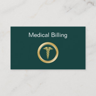 Tarjetas de visita médicas de la facturación
