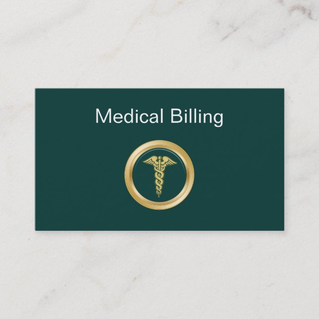 Tarjetas de visita médicas de la facturación (Anverso)
