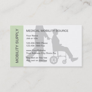 Tarjetas de visita médicas de la movilidad
