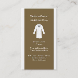 Tarjetas de visita médicas de los uniformes