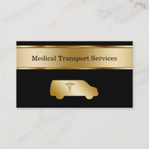 Tarjetas de visita médicas del transporte