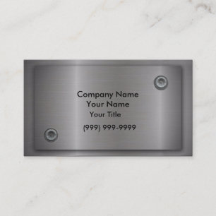 Tarjetas de visita metalizado