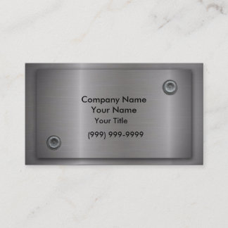 Tarjetas de visita metalizado