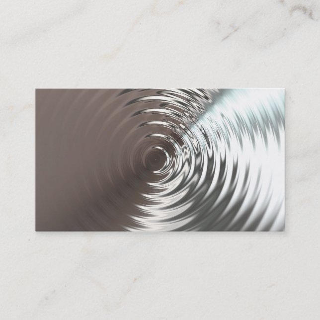 Tarjetas de visita metalizado de acero (Anverso)