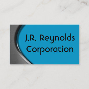 Tarjetas de visita metalizado de la curva