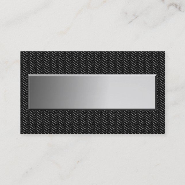 Tarjetas de visita metalizado de la mirada (Anverso)