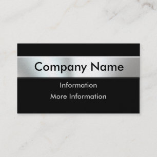 Tarjetas de visita metalizado del letrero de la