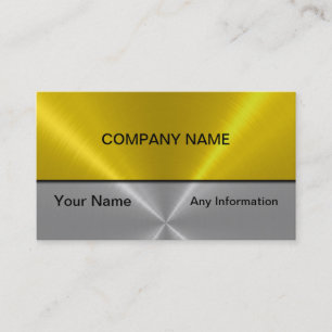 Tarjetas de visita Metalizado Gold y Silver Luxury