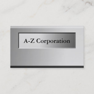 Tarjetas de visita metalizado intrépidas de la