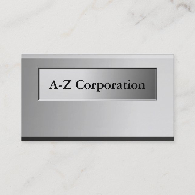 Tarjetas de visita metalizado intrépidas de la (Anverso)