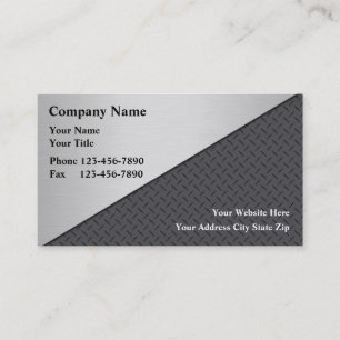 Tarjetas de visita metalizado simuladas