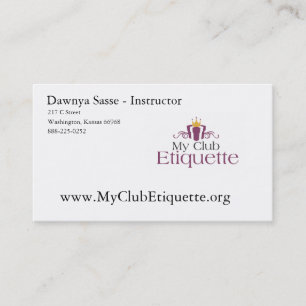 Tarjetas de visita mi etiqueta del club