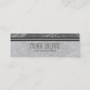 Tarjetas de visita micro Grey Modern CEO Company