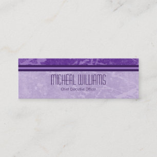 Tarjetas de visita micro Purple Modern CEO Company