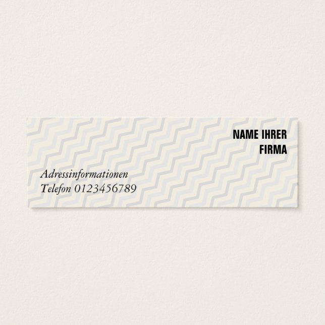 Tarjetas de visita mini (Atrás)