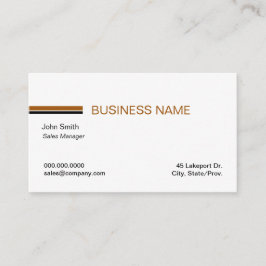 Tarjetas de visita minimalista para blancos